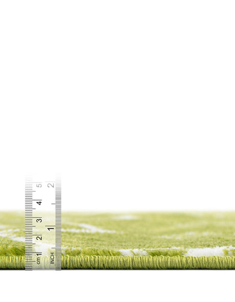 Green 2' 6 x 8' 2 Moroccan Trellis Runner Area Rug 100% Polypropylene Easy Clean Geometric Traditional Carpet for Interior Design Home Decor for Sale at Rug Engine