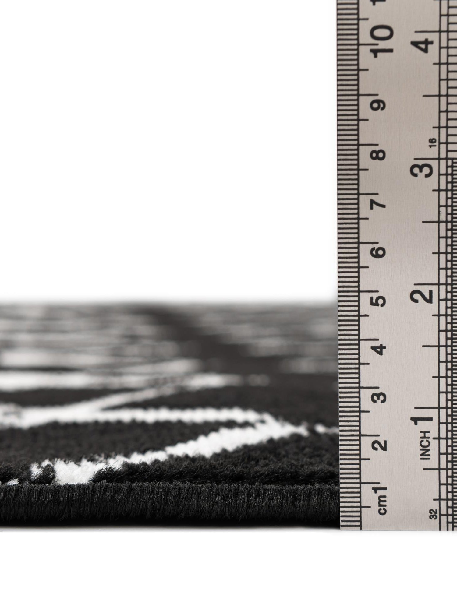 Black 2' x 6' 7 Moroccan Trellis Runner Area Rug 100% Polypropylene Easy Clean Geometric Traditional Carpet for Interior Design Home Decor for Sale at Rug Engine