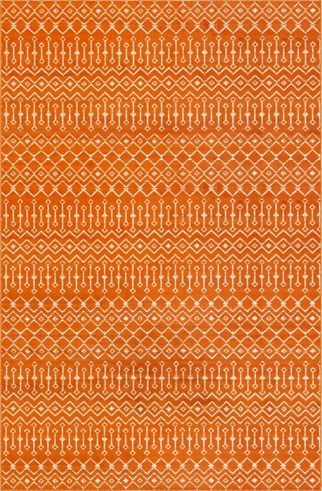 Orange 11' x 16' 5 Moroccan Trellis
