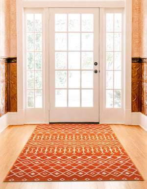 Orange 11' x 16' 5 Moroccan Trellis