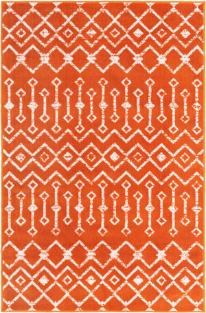 Orange 4' 1 x 6' 1 Moroccan Trellis Rectangle Rug