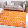 Orange 6' 1 x 6' 1 Moroccan Trellis Square Rug