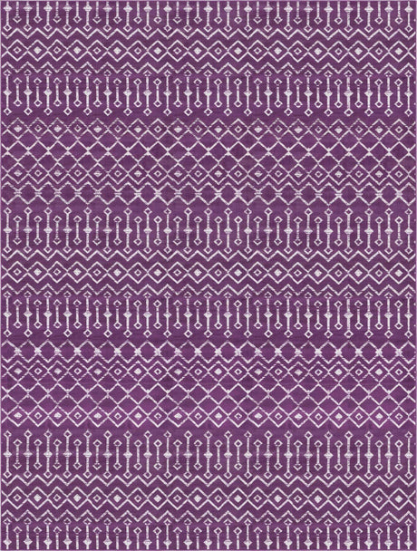 Violet 10' x 13' 1 Moroccan Trellis Rectangle Rug