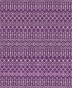 Violet 7' 10 x 10' Moroccan Trellis Rectangle Area Rug
