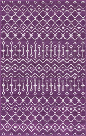 Violet 5' 1 x 8' Moroccan Trellis Rectangle Rug