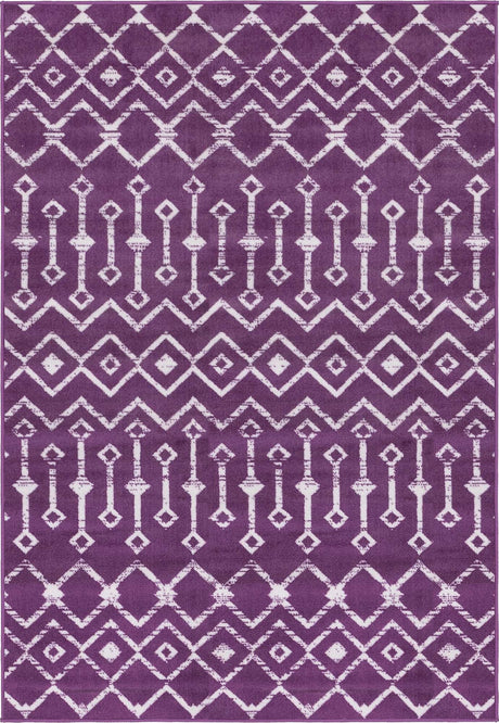 Violet 4' 1 x 6' 1 Moroccan Trellis Rectangle Rug