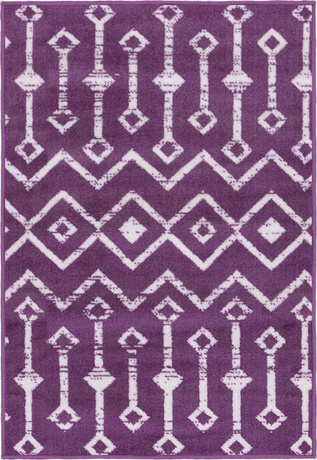 Violet 2' 2 x 3' Moroccan Trellis Rectangle Rug