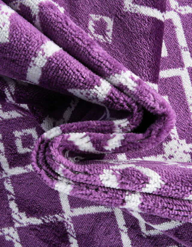 Violet 8' x 8' Moroccan Trellis Square Rug