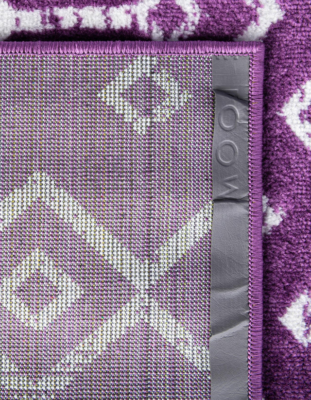 Violet 8' x 8' Moroccan Trellis Square Rug