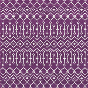 Violet 6' 1 x 6' 1 Moroccan Trellis Square Rug