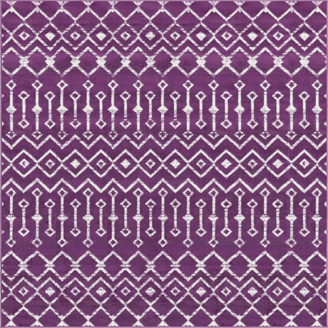 Violet 6' 1 x 6' 1 Moroccan Trellis Square Rug