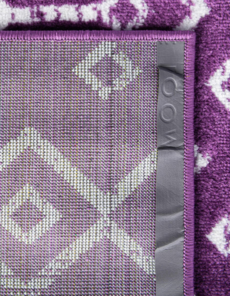 Violet 2' x 6' 7 Moroccan Trellis Runner Area Rug 100% Polypropylene Easy Clean Geometric Traditional Carpet for Interior Design Home Decor for Sale at Rug Engine