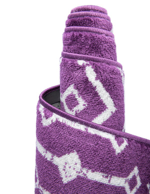 Violet 2' x 7' Moroccan Trellis Runner Rug