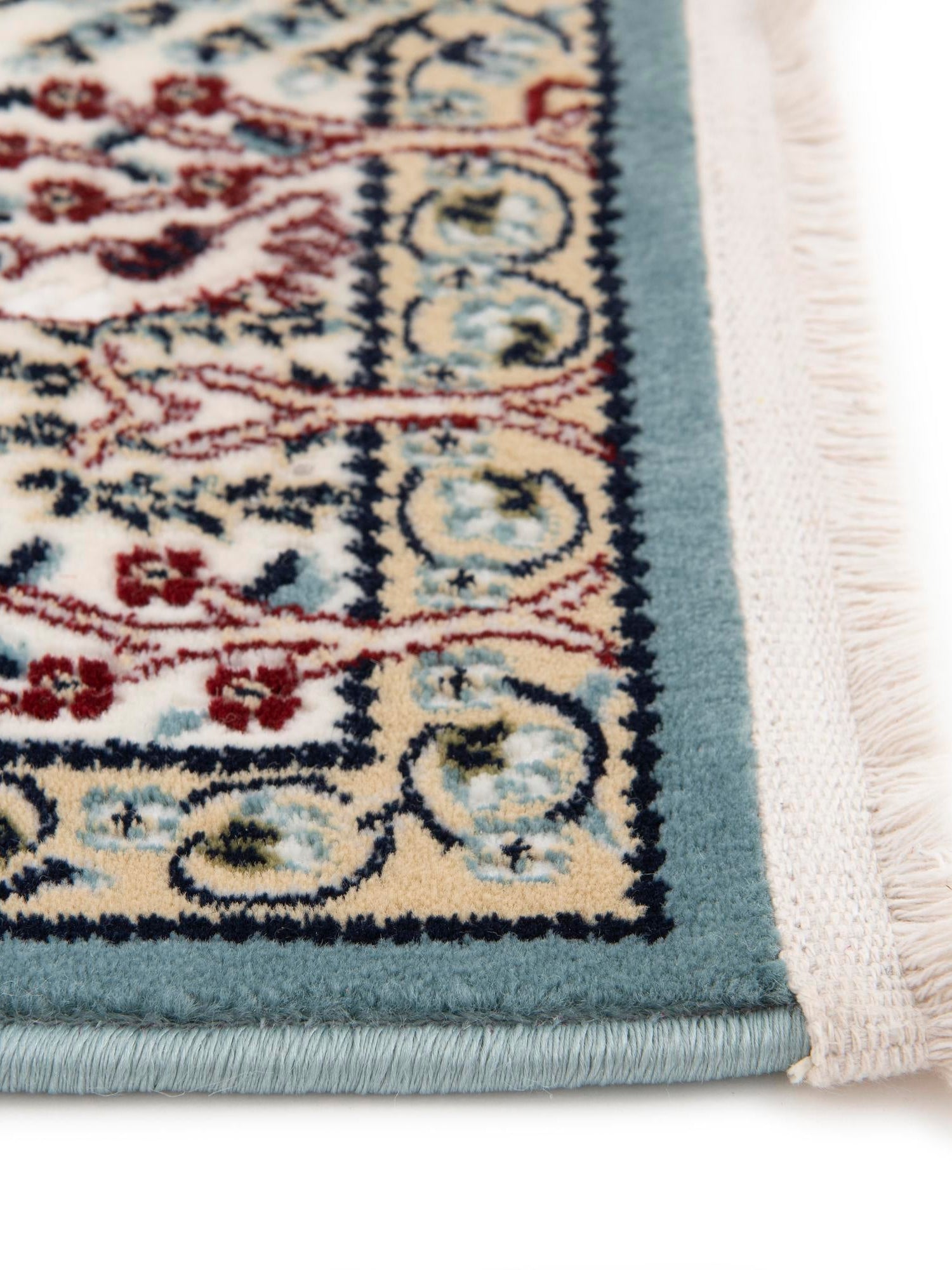 Blue 2' 7 x 7' 1 Narenj Runner Area Rug 85% Polypropylene & 15% Polyester Traditional Classic Carpet for Living, Dining, Bedrooms, Office for Sale at Rug Engine