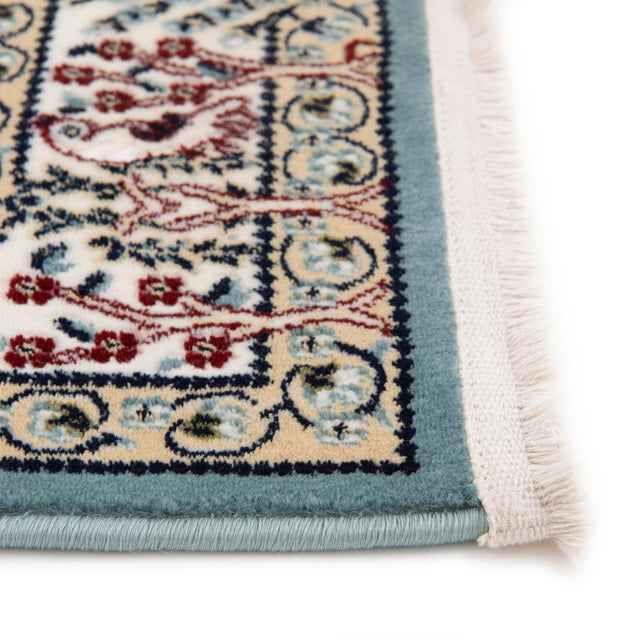 Blue 2' 7 x 7' 1 Narenj Runner Area Rug 85% Polypropylene & 15% Polyester Traditional Classic Carpet for Living, Dining, Bedrooms, Office for Sale at Rug Engine