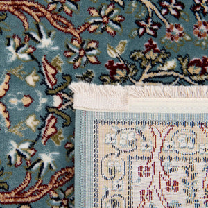 Blue 2' 7 x 9' Narenj Runner Area Rug 85% Polypropylene & 15% Polyester Traditional Classic Carpet for Living, Dining, Bedrooms, Office for Sale at Rug Engine