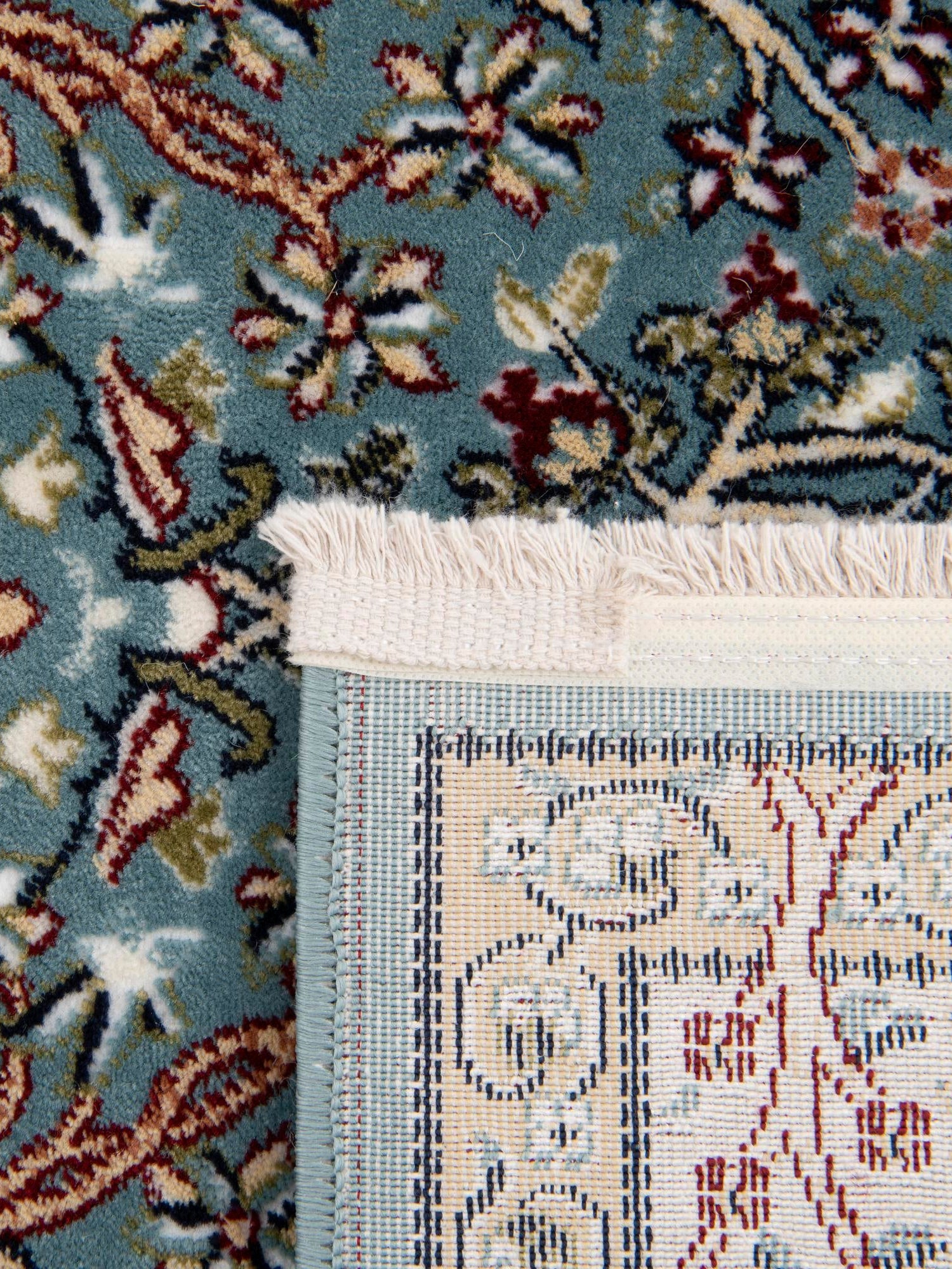 Blue 2' 7 x 7' 1 Narenj Runner Area Rug 85% Polypropylene & 15% Polyester Traditional Classic Carpet for Living, Dining, Bedrooms, Office for Sale at Rug Engine