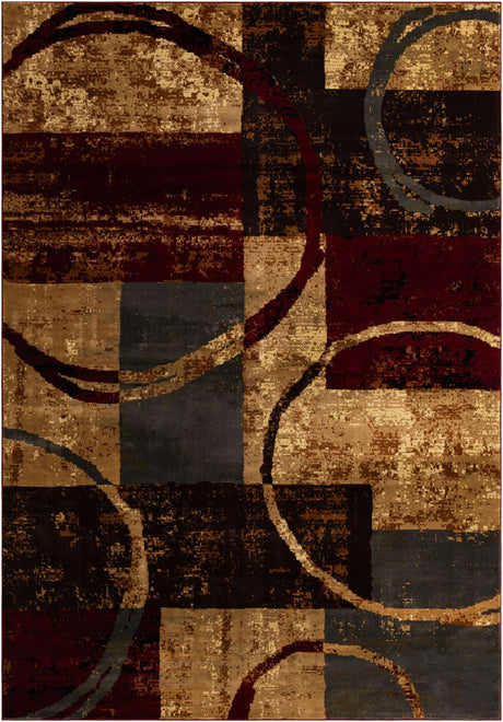 Multicolor 10' x 14' 1 Barista Rectangle Area Rug 100% Polypropylene Abstract Modern Geometric Carpet for Living Room Dining Office Dorm Room Decor for Sale at Rug Engine