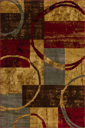 Multicolor 6' 1 x 9' Barista Rectangle Rug