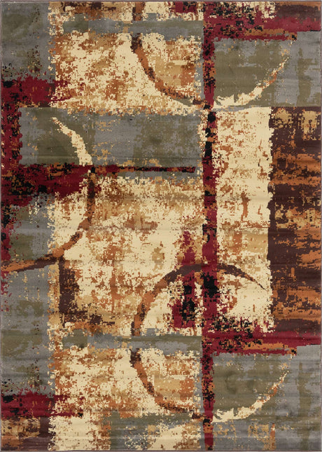 Multicolor 7' 1 x 10' Barista Rectangle Area Rug 100% Polypropylene Abstract Modern Geometric Carpet for Living Room Dining Office Dorm Room Decor for Sale at Rug Engine