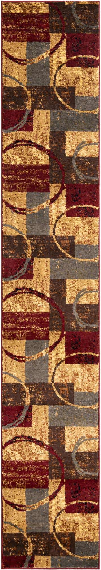 Multicolor 2' x 12' Barista Runner Area Rug 100% Polypropylene Abstract Modern Geometric Carpet for Living Room Dining Office Dorm Room Decor for Sale at Rug Engine