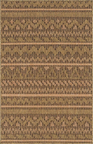 Light Brown 3' 3 x 5' 1 Outdoor Modern Rectangle Area Rug Weather Resistant for Patio, Deck, Terrace, Balcony, Porch 100% Polypropylene Modern Outside Carpet for Sale at Rug Engine