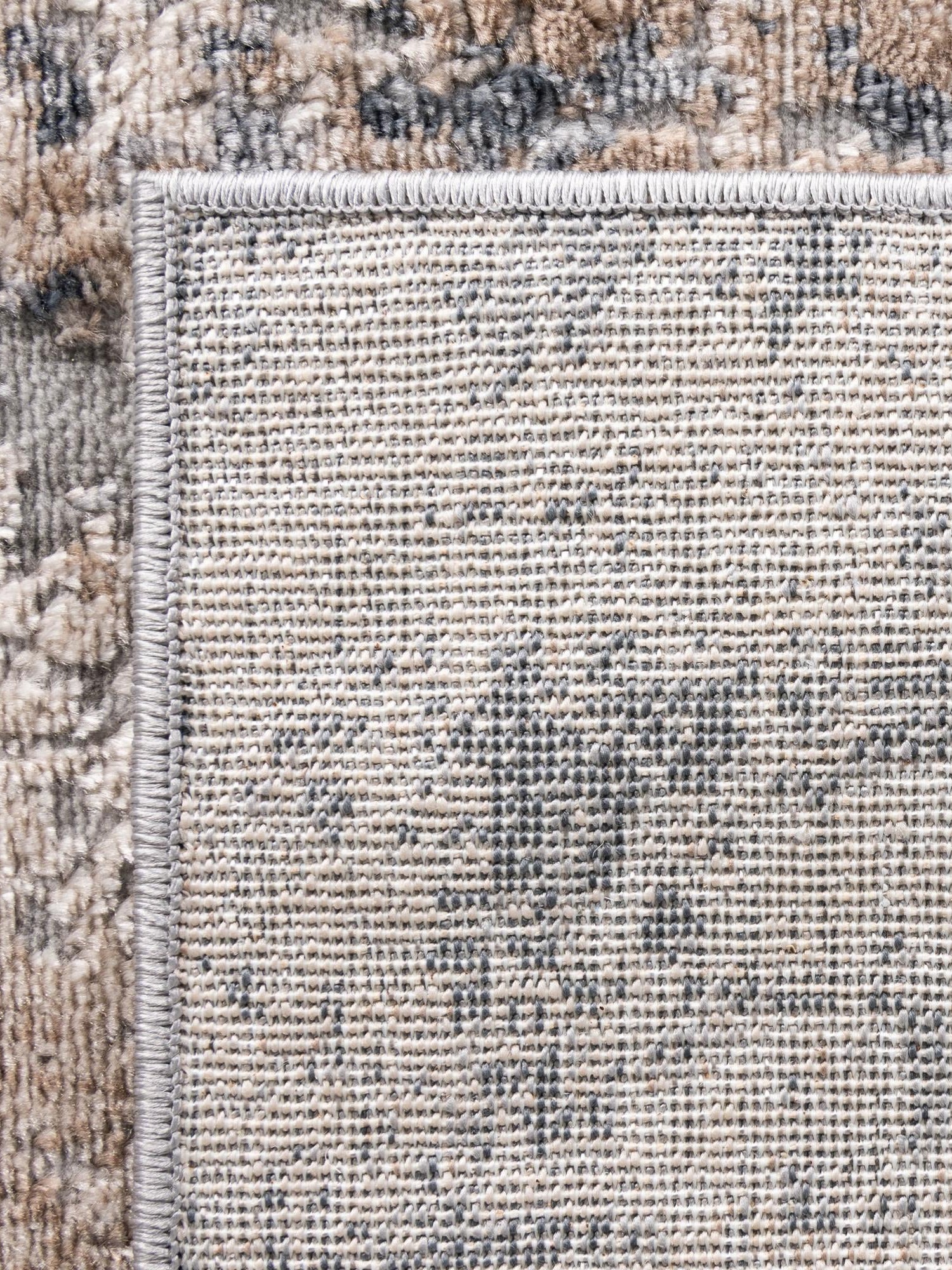 Cream 4' 1 x 6' 1 Caspian Rectangle Area Rug 60% Polypropylene & 40% Polyester With Cotton Backing Modern Chic Carpet for Home Interior Design Decorating for Sale at Rug Engine