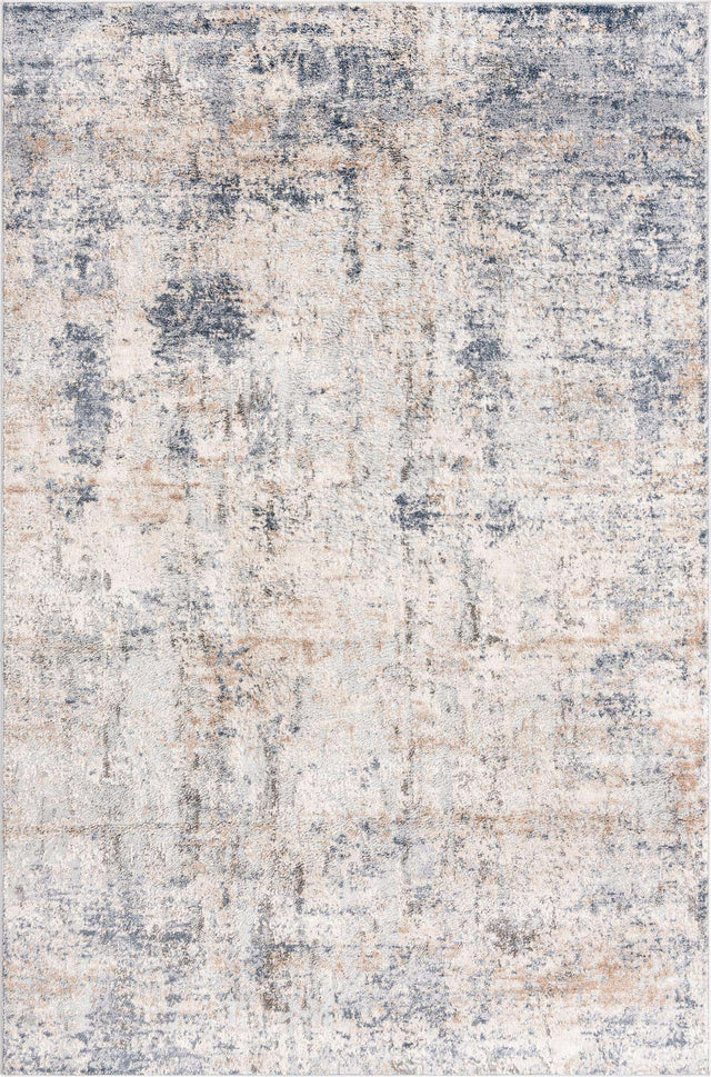 Cream 5' 1 x 8' Caspian Rectangle Area Rug 60% Polypropylene & 40% Polyester With Cotton Backing Modern Chic Carpet for Home Interior Design Decorating for Sale at Rug Engine