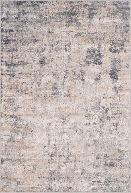 Cream 4' 1 x 6' 1 Caspian Rectangle Area Rug 60% Polypropylene & 40% Polyester With Cotton Backing Modern Chic Carpet for Home Interior Design Decorating for Sale at Rug Engine