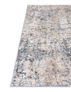 Cream 2' 2 x 6' 1 Caspian Runner Area Rug 60% Polypropylene & 40% Polyester With Cotton Backing Modern Chic Carpet for Home Interior Design Decorating for Sale at Rug Engine