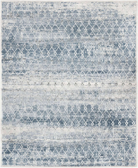 Gray 8' x 10' Caspian Rectangle Area Rug 60% Polypropylene & 40% Polyester With Cotton Backing Modern Chic Carpet for Home Interior Design Decorating for Sale at Rug Engine