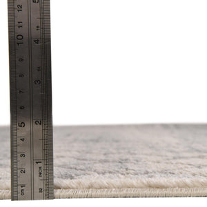 Gray 4' 1 x 6' 1 Caspian Rectangle Area Rug 60% Polypropylene & 40% Polyester With Cotton Backing Modern Chic Carpet for Home Interior Design Decorating for Sale at Rug Engine