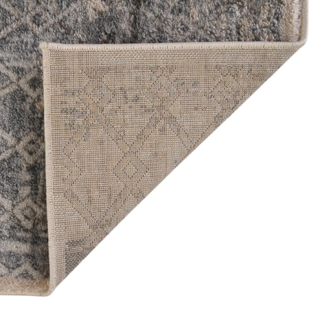 Gray 4' 1 x 6' 1 Caspian Rectangle Area Rug 60% Polypropylene & 40% Polyester With Cotton Backing Modern Chic Carpet for Home Interior Design Decorating for Sale at Rug Engine