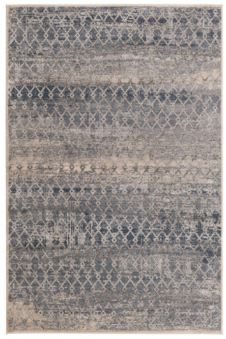 Gray 5' 1 x 8' Caspian Rectangle Area Rug 60% Polypropylene & 40% Polyester With Cotton Backing Modern Chic Carpet for Home Interior Design Decorating for Sale at Rug Engine