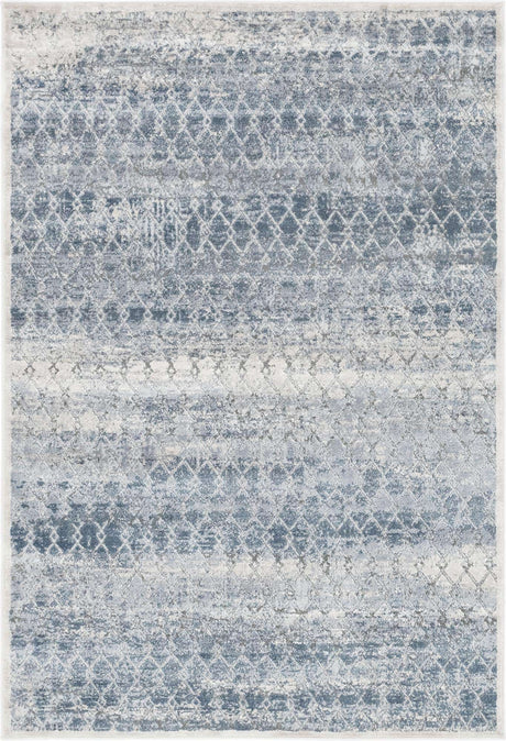 Gray 4' 1 x 6' 1 Caspian Rectangle Area Rug 60% Polypropylene & 40% Polyester With Cotton Backing Modern Chic Carpet for Home Interior Design Decorating for Sale at Rug Engine