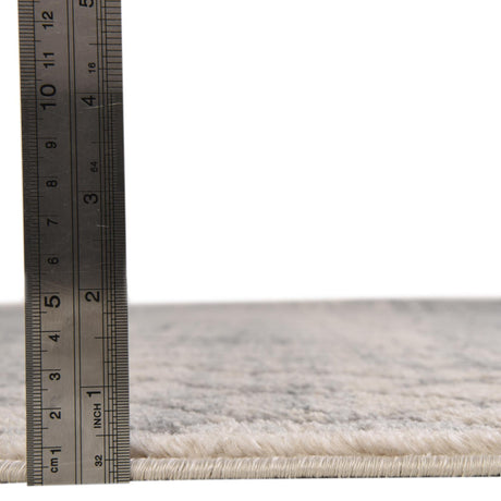 Gray 4' 1 x 4' 1 Caspian Round Area Rug 60% Polypropylene & 40% Polyester With Cotton Backing Modern Chic Carpet for Home Interior Design Decorating for Sale at Rug Engine