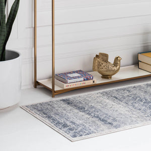 Gray 2' 2 x 6' 1 Caspian Runner Area Rug 60% Polypropylene & 40% Polyester With Cotton Backing Modern Chic Carpet for Home Interior Design Decorating for Sale at Rug Engine