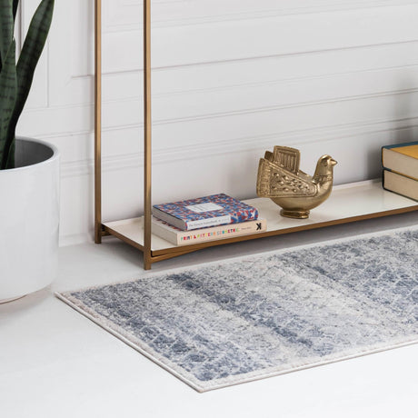 Gray 2' 2 x 6' 1 Caspian Runner Area Rug 60% Polypropylene & 40% Polyester With Cotton Backing Modern Chic Carpet for Home Interior Design Decorating for Sale at Rug Engine