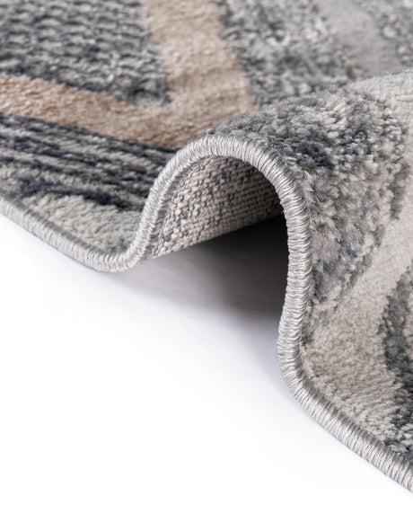 Gray Cream 9' x 12' 2 Caspian Rectangle Area Rug 60% Polypropylene & 40% Polyester With Cotton Backing Modern Chic Carpet for Home Interior Design Decorating for Sale at Rug Engine
