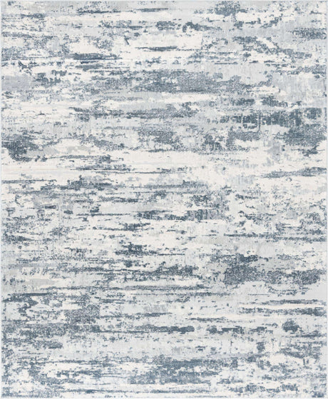 Gray 8' x 10' Caspian Rectangle Area Rug 60% Polypropylene & 40% Polyester With Cotton Backing Modern Chic Carpet for Home Interior Design Decorating for Sale at Rug Engine
