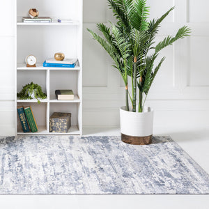 Gray 4' 1 x 6' 1 Caspian Rectangle Area Rug 60% Polypropylene & 40% Polyester With Cotton Backing Modern Chic Carpet for Home Interior Design Decorating for Sale at Rug Engine