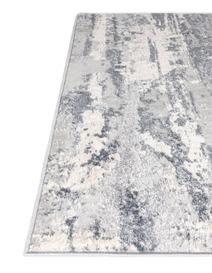 Gray 4' 1 x 6' 1 Caspian Rectangle Area Rug 60% Polypropylene & 40% Polyester With Cotton Backing Modern Chic Carpet for Home Interior Design Decorating for Sale at Rug Engine