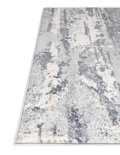 Gray 8' x 10' Caspian Rectangle Area Rug 60% Polypropylene & 40% Polyester With Cotton Backing Modern Chic Carpet for Home Interior Design Decorating for Sale at Rug Engine
