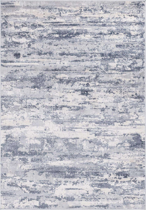 Gray 4' 1 x 6' 1 Caspian Rectangle Area Rug 60% Polypropylene & 40% Polyester With Cotton Backing Modern Chic Carpet for Home Interior Design Decorating for Sale at Rug Engine