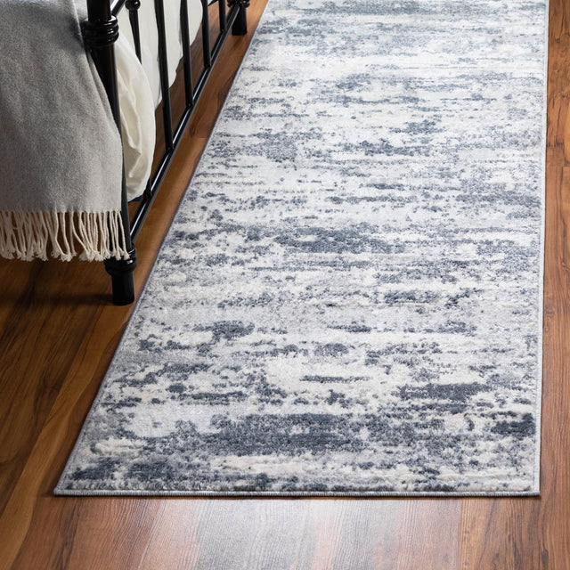 Gray 2' 2 x 6' 1 Caspian Runner Area Rug 60% Polypropylene & 40% Polyester With Cotton Backing Modern Chic Carpet for Home Interior Design Decorating for Sale at Rug Engine