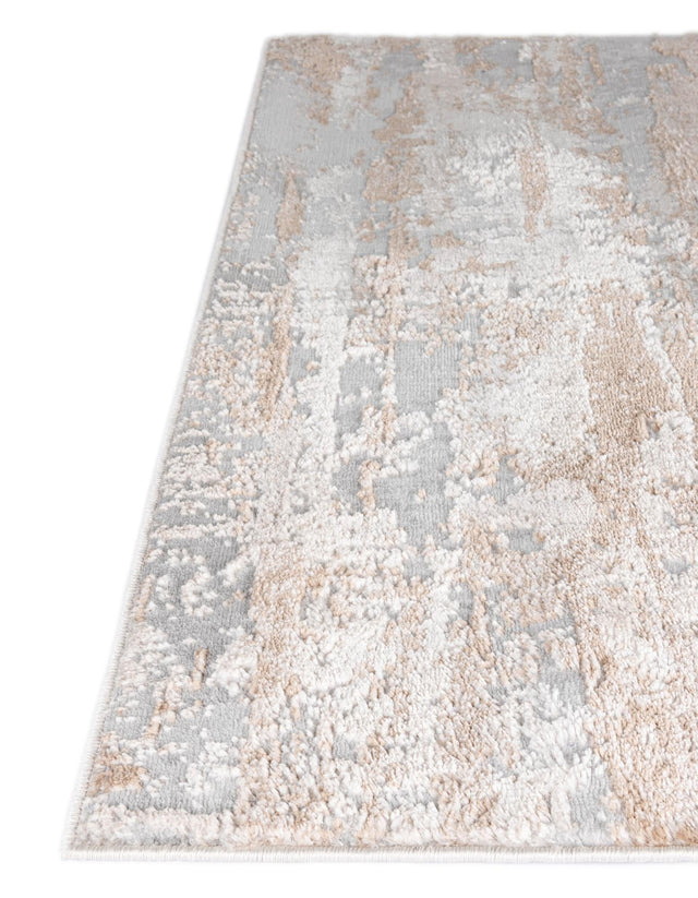 Beige 5' 1 x 8' Caspian Rectangle Area Rug 60% Polypropylene & 40% Polyester With Cotton Backing Modern Chic Carpet for Home Interior Design Decorating for Sale at Rug Engine