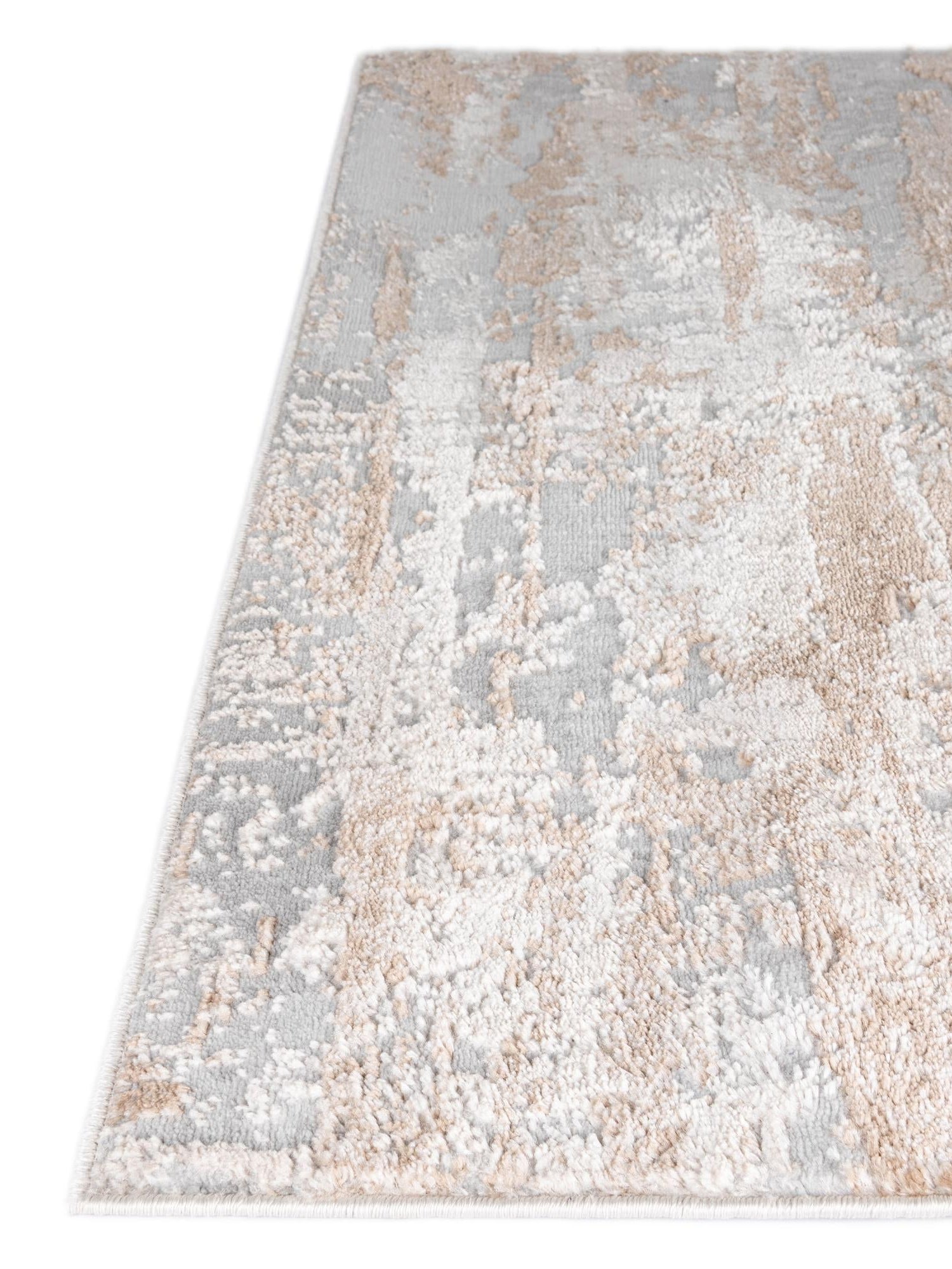Beige 9' x 12' 2 Caspian Rectangle Area Rug 60% Polypropylene & 40% Polyester With Cotton Backing Modern Chic Carpet for Home Interior Design Decorating for Sale at Rug Engine
