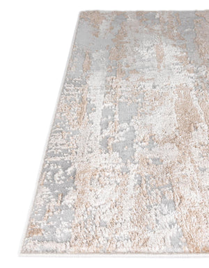 Beige 9' x 12' 2 Caspian Rectangle Area Rug 60% Polypropylene & 40% Polyester With Cotton Backing Modern Chic Carpet for Home Interior Design Decorating for Sale at Rug Engine