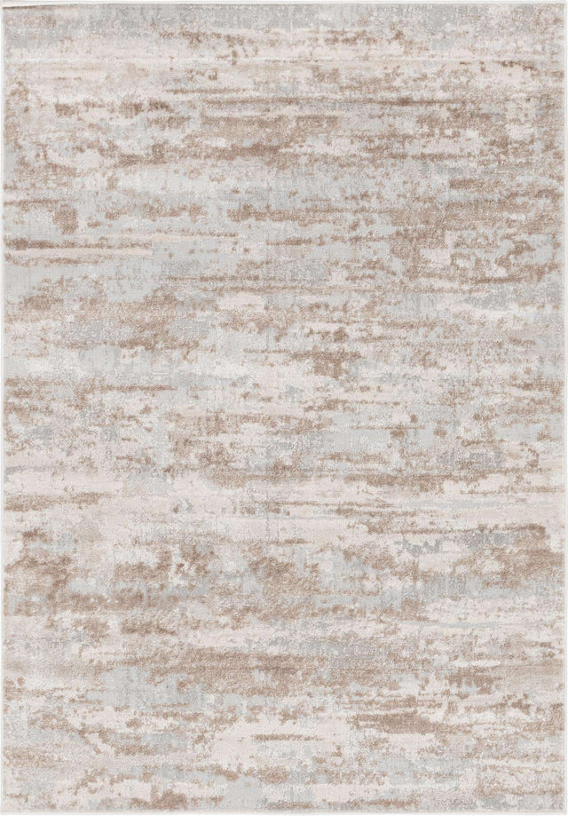Beige 4' 1 x 6' 1 Caspian Rectangle Area Rug 60% Polypropylene & 40% Polyester With Cotton Backing Modern Chic Carpet for Home Interior Design Decorating for Sale at Rug Engine
