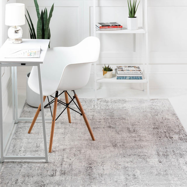 Gray 10' x 14' 1 Caspian Rectangle Area Rug 60% Polypropylene & 40% Polyester With Cotton Backing Modern Chic Carpet for Home Interior Design Decorating for Sale at Rug Engine